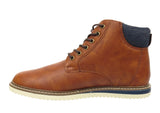 Bradly Mens High Top Chukka Boots Tan Brown