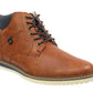 Bradly Mens High Top Chukka Boots Tan Brown