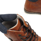 Bradly Mens High Top Chukka Boots Tan Brown