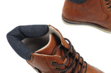 Bradly Mens High Top Chukka Boots Tan Brown