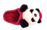 Panda Ladies 3d Novelty Fleece Lined Slippers fuchsia