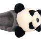 Panda Ladies 3d Novelty Fleece Lined Slippers Grey