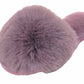 Benny Girls Open Toe Sliders Fur Sandals Slippers Lilac Purple