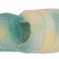 Isis Girls Open Toe Slingback Kids Fur Sandals Slippers Green