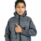 Milo Boys Puffer Fleece Lined Hooded Jackets Grey