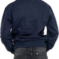 Boys Girls School Classic Sweater Kids Plain Fleece Longe Sleeve Sweatshirt Jumper Navy Blue