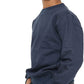 Boys Girls School Classic Sweater Kids Plain Fleece Longe Sleeve Sweatshirt Jumper Navy Blue