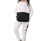 Phoebe Girls Contrast Panel Pull over Hooded Kids Full Tracksuit Dusky Pink