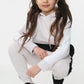 Phoebe Girls Contrast Panel Pull over Hooded Kids Full Tracksuit Dusky Pink