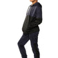 Usain Boys Pull Over Contrast Zip Hooded Tracksuit Navy