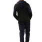 Usain Boys Pull Over Contrast Zip Hooded Tracksuit Navy