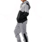Usain Boys Pull Over Contrast Zip Hooded Tracksuit Steel