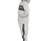Boys DLX  Zip Contrast  Hooded Tracksuit Grey