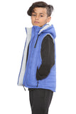 Raphael Unisex Kids Gilets Hooded Bodywarmer Blue