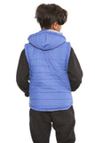 Raphael Unisex Kids Gilets Hooded Bodywarmer Blue
