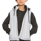 Raphael Unisex Kids Gilets Hooded Body Warmer Grey