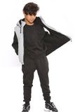 Raphael Unisex Kids Gilets Hooded Body Warmer Grey