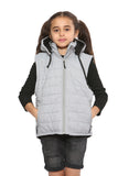 Raphael Unisex Kids Gilets Hooded Body Warmer Grey