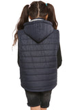 Raphael Unisex Kids Gilets Hooded Body Warmer Navy