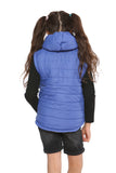 Raphael Unisex Kids Gilets Hooded Bodywarmer Blue