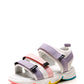 Lolo Girls Multi Colour Touch Fastening Sports Sandals Purple