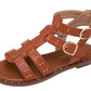 Athena Girls  Studded Buckle Gladiator Sandals Camel