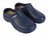 Sweet Walk Ladies Slip On Garden Clogs Sandals Navy Blue