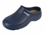 Sweet Walk Ladies Slip On Garden Clogs Sandals Navy Blue