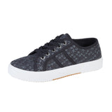 Palm Spring Ladies Canvas Trainers Black