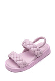 Harper Girls Kids Strappy Slingback Gladiator Sandals Purple