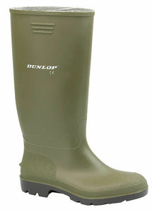 Ladies  Dunlop Rubber Green Wellington Wellies 380VP Gum Boots