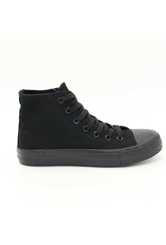 Plain black cheap high tops