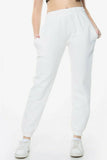 Monica Ladies Lounge Sports Pocket Sweat pants Joggers White