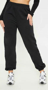 Monica Ladies Lounge Sports Pocket Sweat pants Joggers Black