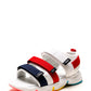Lolo Girls Multi Colour Touch Fastening Sports Sandals Red