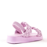 Harper Girls Kids Strappy Slingback Gladiator Sandals Purple