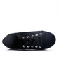 Jazzy Lace Crochet Embroidered Ladies Canvas Trainers Black