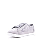 Jazzy Lace Crochet Embroidered Ladies Canvas Trainers Grey